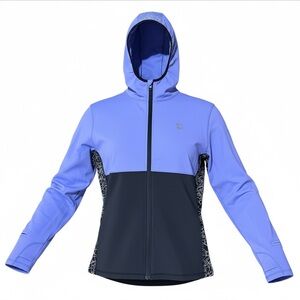 Born Primitive Women’s XL Athletic Hooded Jacket Purple Full Zip